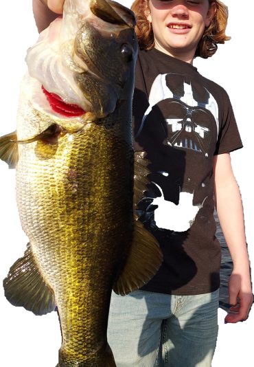Large mouth bass fishing